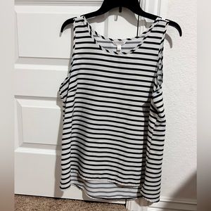 Striped tank top, Large, cute and flowy